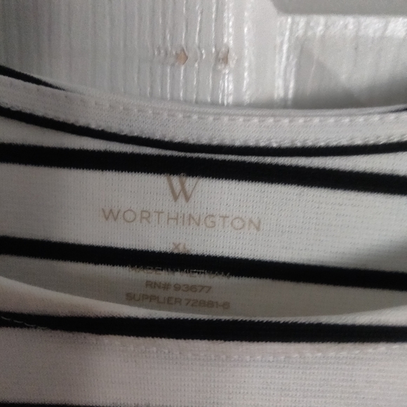 Striped peplum top XL - Picture 4 of 5